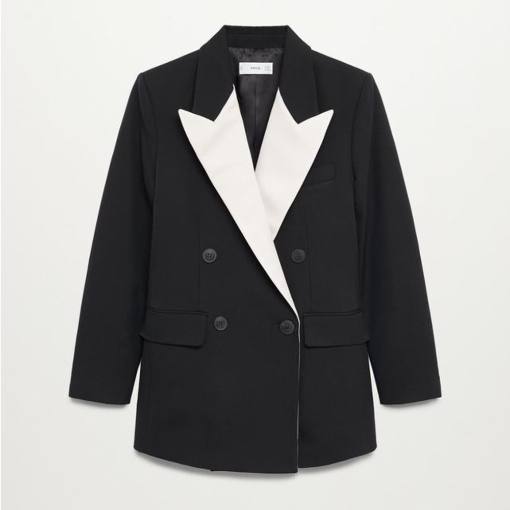 Mango Contrast Blazer